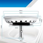 Casa si Gradina - Sanitare - Chiuveta bucatarie si accesorii - Accesorii chiuvete - Set 2 sita scurgere pentru chiuveta de bucatarie, pentru Protectie Anti Infundare Scurgere Sifon, - Infinity.ro