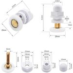 Casa si Gradina - Sanitare - Cazi si cabine de dus - Cabine dus - Set 4 role pentru cabina de dus, Alama - Infinity.ro