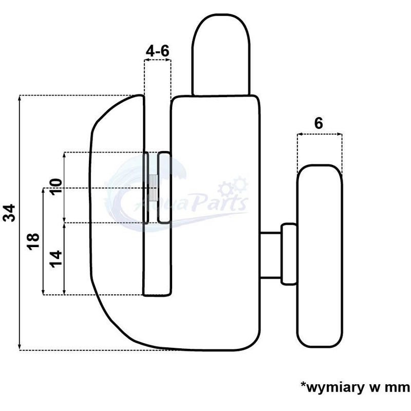 Casa si Gradina - Sanitare - Suporturi si accesorii baie - Suporturi baie - Set 8 role pentru cabina de dus, Plastic, Gri - Infinity.ro