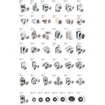 Casa si Gradina - Sanitare - Suporturi si accesorii baie - Suporturi baie - Set 8 role pentru cabina de dus, Plastic, Gri - Infinity.ro