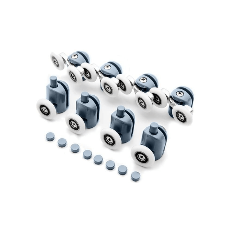 Casa si Gradina - Sanitare - Cazi si cabine de dus - Cabine dus - Set 8 role pentru cabina de dus, rulment tip easy move, reglabile, 25x6 mm, gri - Infinity.ro
