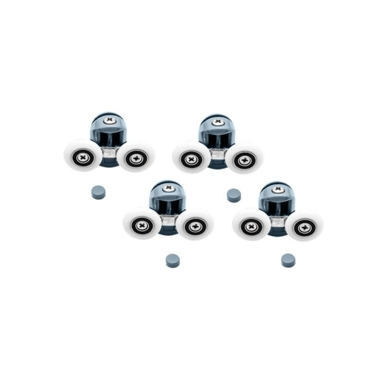 Casa si Gradina - Sanitare - Cazi si cabine de dus - Cabine dus - Set 8 role pentru cabina de dus, rulment tip easy move, reglabile, 25x6 mm, gri - Infinity.ro