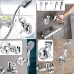 Casa si Gradina - Sanitare - Suporturi si accesorii baie - Suporturi baie - Suport cu ventuza pentru para de dus, reglabil 360 grade, usor de instalat, rezistent la apa, - Infinity.ro