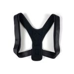 Ingrijire personala si Cosmetice - Sanatate si wellness - Aparate medicale - Suporturi ortopedice si orteze - Corector de postura unisex, Piele/Bumbac, Reglabil, 20x14 cm, Negru - Infinity.ro