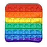 Jucarii, Copii si Bebe - Jucarii si jocuri - Jucarii & jocuri educative - Jucarii interactive - Pop-It Patrat Jucarie Finger Curcubeu - Infinity.ro