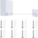 Market - Spalare si intretinere rufe - Uscatoare de rufe si accesorii - Sfoara de rufe retractabila, Inox / ABS, Design anti-cadere, 4.2 m, Alb/Gri - Infinity.ro