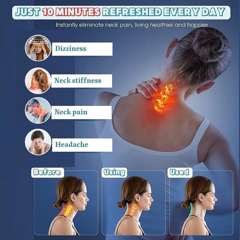 Ingrijire personala si Cosmetice - Sanatate si wellness - Aparate medicale - Suporturi ortopedice si orteze - Perna relaxanta pentru gat si umeri, dispozitiv de tractiune cervicala pentru ameliorarea durerii, perna - Infinity.ro