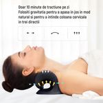 Ingrijire personala si Cosmetice - Sanatate si wellness - Aparate medicale - Suporturi ortopedice si orteze - Perna cervicala portabila, YHJ, pentru relaxare gat si umeri, ameliorarea durerii si imbunatatirea curbei - Infinity.ro