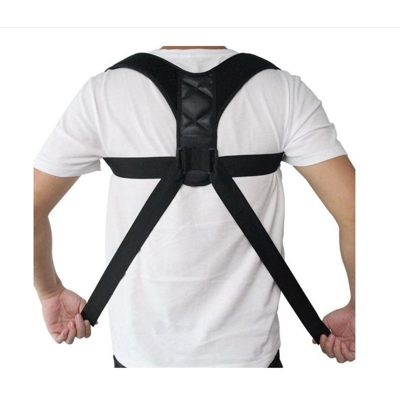 Ingrijire personala si Cosmetice - Sanatate si wellness - Aparate medicale - Suporturi ortopedice si orteze - Corector Postura Ham Reflection Vision , Marime M Negru , Suport Ajustabil Pentru Spate si Umeri Adulti, Copii - Infinity.ro