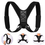 Ingrijire personala si Cosmetice - Sanatate si wellness - Aparate medicale - Suporturi ortopedice si orteze - Corector de postura pentru indreptare spate, coloana si umeri, Negru, Marime universala reglabilla - Infinity.ro