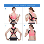 Ingrijire personala si Cosmetice - Sanatate si wellness - Aparate medicale - Suporturi ortopedice si orteze - Corector de postura pentru indreptare spate, coloana si umeri, Negru, Marime universala reglabilla - Infinity.ro