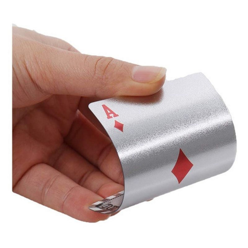 Jucarii, Copii si Bebe - Jucarii si jocuri - Jocuri si puzzle - Jocuri de societate - Carti de joc Silver Casino Poker, aspect Euro - Infinity.ro