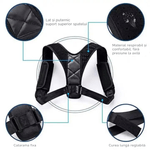 Ingrijire personala si Cosmetice - Sanatate si wellness - Aparate medicale - Suporturi ortopedice si orteze - Corector de postura pentru indreptare spate, coloana si umeri, Negru, Marime universala reglabilla - Infinity.ro