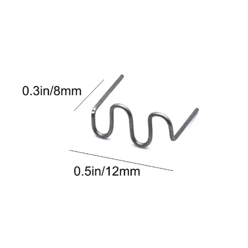 Casa si Gradina - Constructii - Scule electrice si accesorii - Accesorii pistoale de lipit - Set 500 Capse Model S, 0.8mm, Pentru Pistol Lipit, Sudat, Reparat Plasticul - Infinity.ro