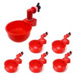 Casa si Gradina - Gradinarit si plante - Produse zootehnice - Adapatoare animale - Set 6 adapatori pasari, Plastic/Otel inoxidabil, Automat, Rosu - Infinity.ro