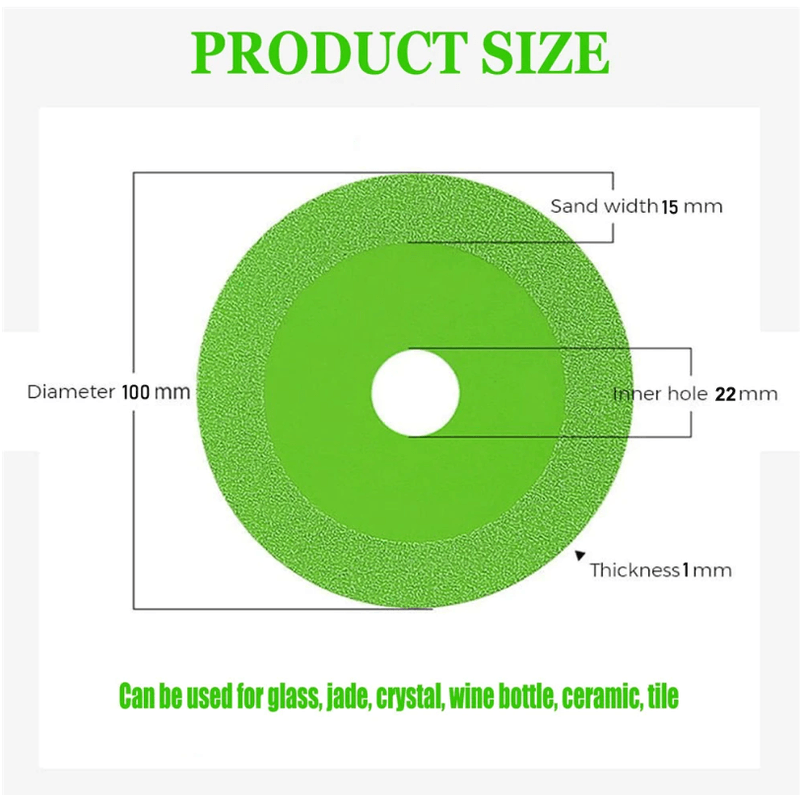 Casa si Gradina - Constructii - Scule electrice si accesorii - Accesorii polizare si slefuire - Disc diamantat pentru Flex, pentru taiat sticla si cristal, 125 mm - Infinity.ro