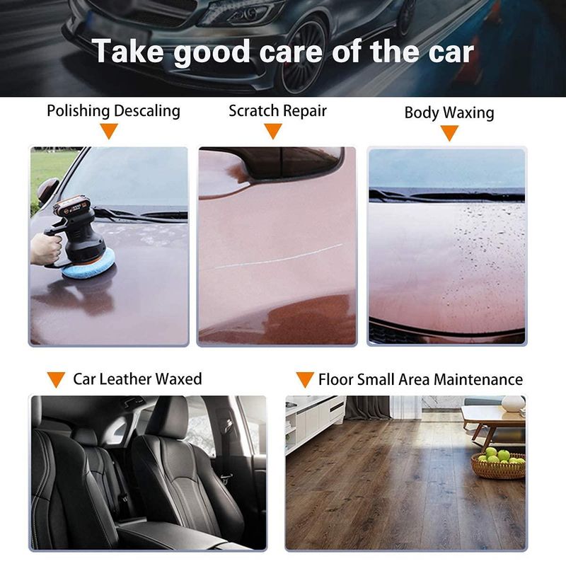 Casa si Gradina - Constructii - Scule electrice si accesorii - Accesorii polizare si slefuire - Set 10 piese polish auto M14, Burete, 4'', Multicolor - Infinity.ro