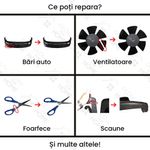 Casa si Gradina - Constructii - Scule electrice si accesorii - Accesorii pistoale de lipit - Set 500 bucati capse metalice de intarire pentru aparat sudat plastic, lipit/reparat bara auto, repararea - Infinity.ro