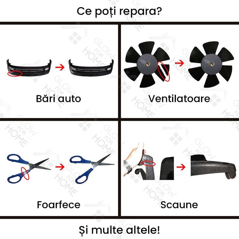 Casa si Gradina - Constructii - Scule electrice si accesorii - Accesorii pistoale de lipit - Set 500 bucati capse metalice de intarire pentru aparat sudat plastic, lipit/reparat bara auto, repararea - Infinity.ro