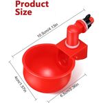 Casa si Gradina - Gradinarit si plante - Produse zootehnice - Adapatoare animale - Set 6 adapatori pasari, Plastic/Otel inoxidabil, Automat, Rosu - Infinity.ro