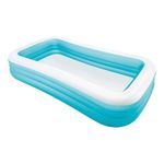 Casa si Gradina - Gradina si terasa - Piscine si accesorii - Piscine - Piscina gonflabila dreptunghiulara, dimensiuni 3x1.8x0.50 metri, realizata din vinil rezistent culoare - Infinity.ro