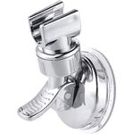 Casa si Gradina - Sanitare - Suporturi si accesorii baie - Suporturi baie - Suport pentru dus, ABS/PVC, Cu ventuza, reglabil 360 grade, Alb/Argintiu - Infinity.ro
