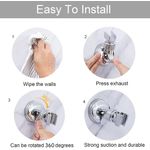 Casa si Gradina - Sanitare - Suporturi si accesorii baie - Suporturi baie - Set 2 suport cu ventuza pentru para de dus, reglabil 360 grade, usor de instalat, rezistent la apa, - Infinity.ro