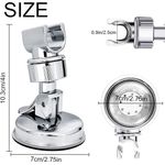 Casa si Gradina - Sanitare - Suporturi si accesorii baie - Suporturi baie - Set 2 suport cu ventuza pentru para de dus, reglabil 360 grade, usor de instalat, rezistent la apa, - Infinity.ro