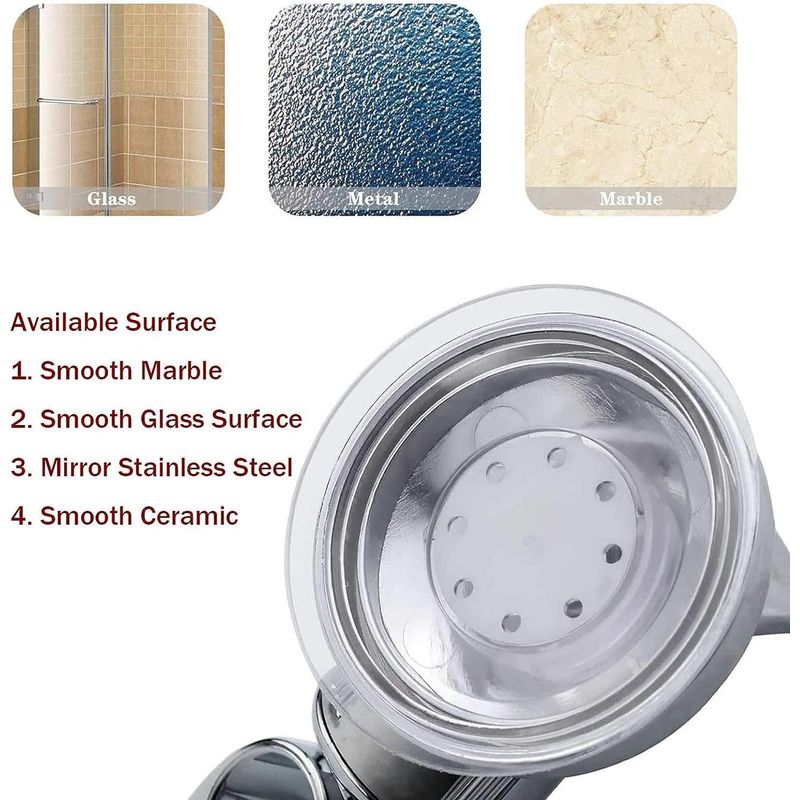 Casa si Gradina - Sanitare - Suporturi si accesorii baie - Suporturi baie - Set 2 suport cu ventuza pentru para de dus, reglabil 360 grade, usor de instalat, rezistent la apa, - Infinity.ro