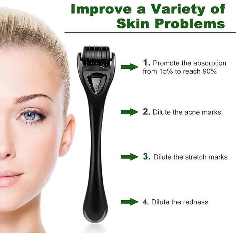 Ingrijire personala si Cosmetice - Sanatate si wellness - Articole wellness - Aparate si dispozitive de masaj - Rola pentru barba, Silicon/Aliaj, Negru - Infinity.ro