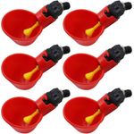 Casa si Gradina - Gradinarit si plante - Produse zootehnice - Adapatoare animale - Set 6 hranitoare automate pentru pasari, Plastic, Rosu - Infinity.ro