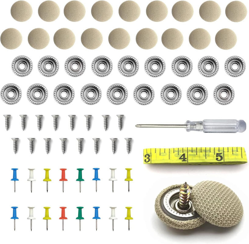 Set 70 capse de reparare a acoperisului auto, Compatibil cu BMW/VW/Audi/Opel, Bej