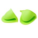Casa si Gradina - Textile si covoare - Textile bucatarie - Manusi bucatarie - Set 2 manusi de bucatarie, Silicon, Verde - Infinity.ro