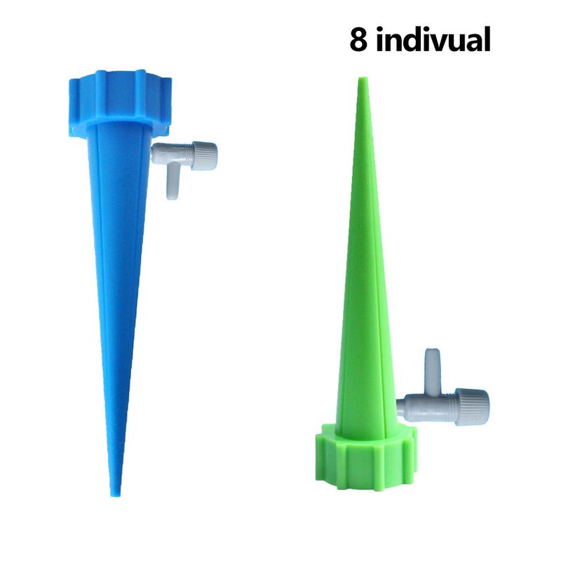 Casa si Gradina - Gradinarit si plante - Instalatii si accesorii pentru irigatii - Accesorii irigare - Set 8 picuratoare, Cu valva, Albastru/Verde - Infinity.ro
