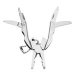 Fashion, accesorii si bijuterii - Barbati - Accesorii barbati - Alte accesorii barbati - Breloc multifunctional, 5in1, Metal, Argintiu - Infinity.ro