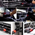 Auto si Moto - Intretinere auto - Produse curatare auto - Set 5 pensule pentru curatat interior Leexo, exterior auto, elemente de caroserie, bord, jante, detailing - Infinity.ro