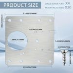 Casa si Gradina - Mobilier - Feronerie si accesorii mobila - Kit placa reparatie balama mobila, otel, 35 mm, set 8 buc - Infinity.ro