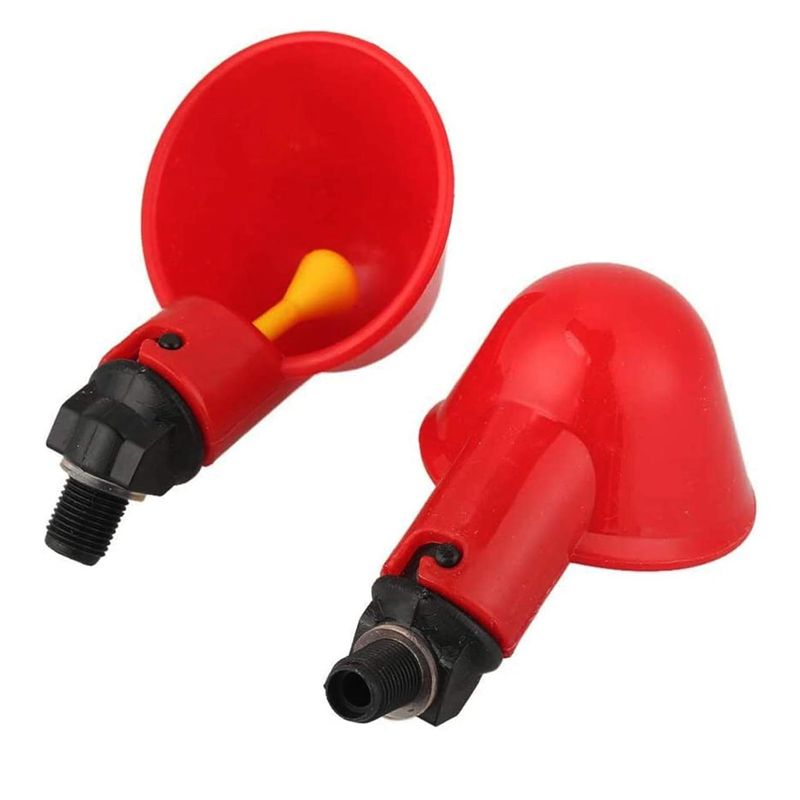 Casa si Gradina - Gradinarit si plante - Produse zootehnice - Adapatoare animale - Set 6 adapatoare apa pasari, Plastic, 8 cm, Rosu - Infinity.ro