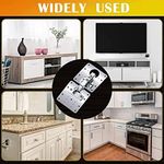 Casa si Gradina - Mobilier - Feronerie si accesorii mobila - Set 4 accesorii pentru balama, Inox, Argintiu - Infinity.ro