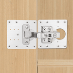 Casa si Gradina - Mobilier - Feronerie si accesorii mobila - Set 4 elemente de reparare a balamalei, argintiu, inox, cu suruburi - Infinity.ro
