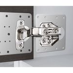 Casa si Gradina - Mobilier - Feronerie si accesorii mobila - Placa perforata plata, pentru reparatii dulap, metal, 90 x 90 mm, set 4 bucati - Infinity.ro