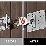 Casa si Gradina - Mobilier - Feronerie si accesorii mobila - Set 4 accesorii pentru balama, Inox, Argintiu - Infinity.ro