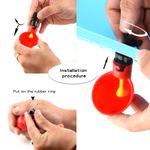 Casa si Gradina - Gradinarit si plante - Produse zootehnice - Adapatoare animale - Set de 10 Adapatoare automata pasari, Cafuneplus, gaini, cu Spiral de Gaurire, Plastic, Rosu - Infinity.ro