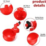 Casa si Gradina - Gradinarit si plante - Produse zootehnice - Adapatoare animale - Consumabile automate pentru adapatoare, Plastic, Rosu - Infinity.ro