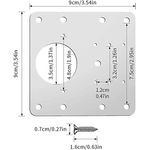 Casa si Gradina - Mobilier - Feronerie si accesorii mobila - Set 4 accesorii pentru balama, Inox, Argintiu - Infinity.ro