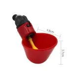 Casa si Gradina - Gradinarit si plante - Produse zootehnice - Adapatoare animale - Set 5 adapatoare automate pentru pasari de curte precum gaini, rate, gaste si curca, rosu, 30 ml - Infinity.ro