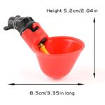 Casa si Gradina - Gradinarit si plante - Produse zootehnice - Adapatoare animale - Set de 10 Adapatoare automata pasari, Cafuneplus, gaini, cu Spiral de Gaurire, Plastic, Rosu - Infinity.ro