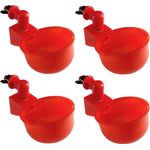 Casa si Gradina - Gradinarit si plante - Produse zootehnice - Adapatoare animale - Set 4 adapatoare automate pentru pasari, Plastic, 10.5 x 6.5 x 4 cm, Rosu - Infinity.ro