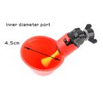 Casa si Gradina - Gradinarit si plante - Produse zootehnice - Adapatoare animale - Set de 10 Adapatoare automata pasari, Cafuneplus, gaini, cu Spiral de Gaurire, Plastic, Rosu - Infinity.ro