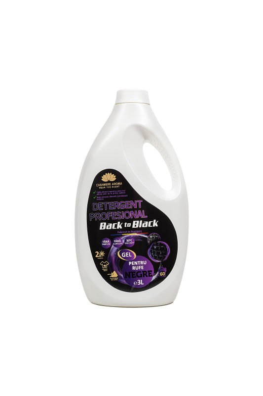 Detergent profesional rufe negre Back to Black 3L, Cashmere Aroma